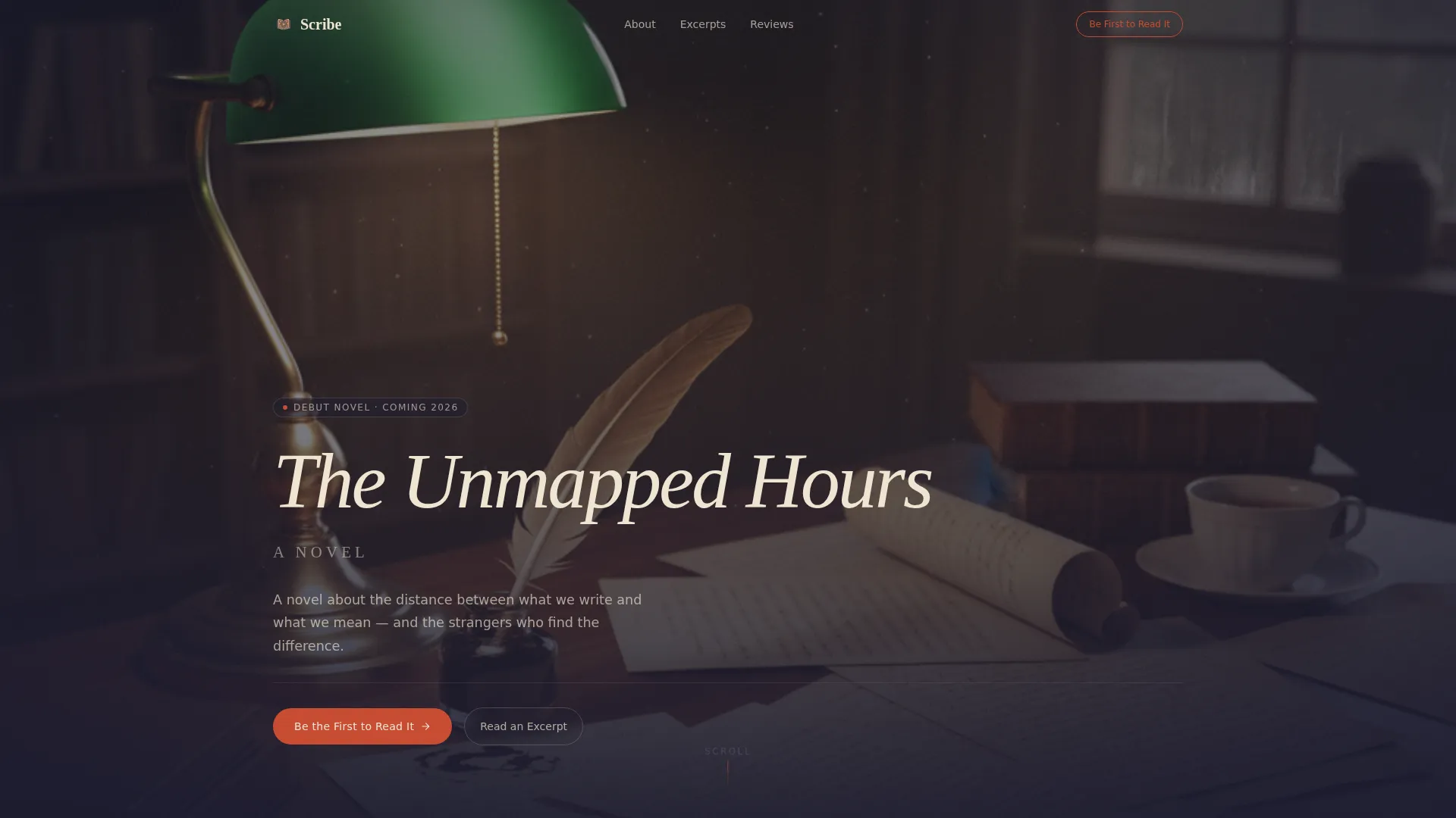 Immersive Author Landing Page Template