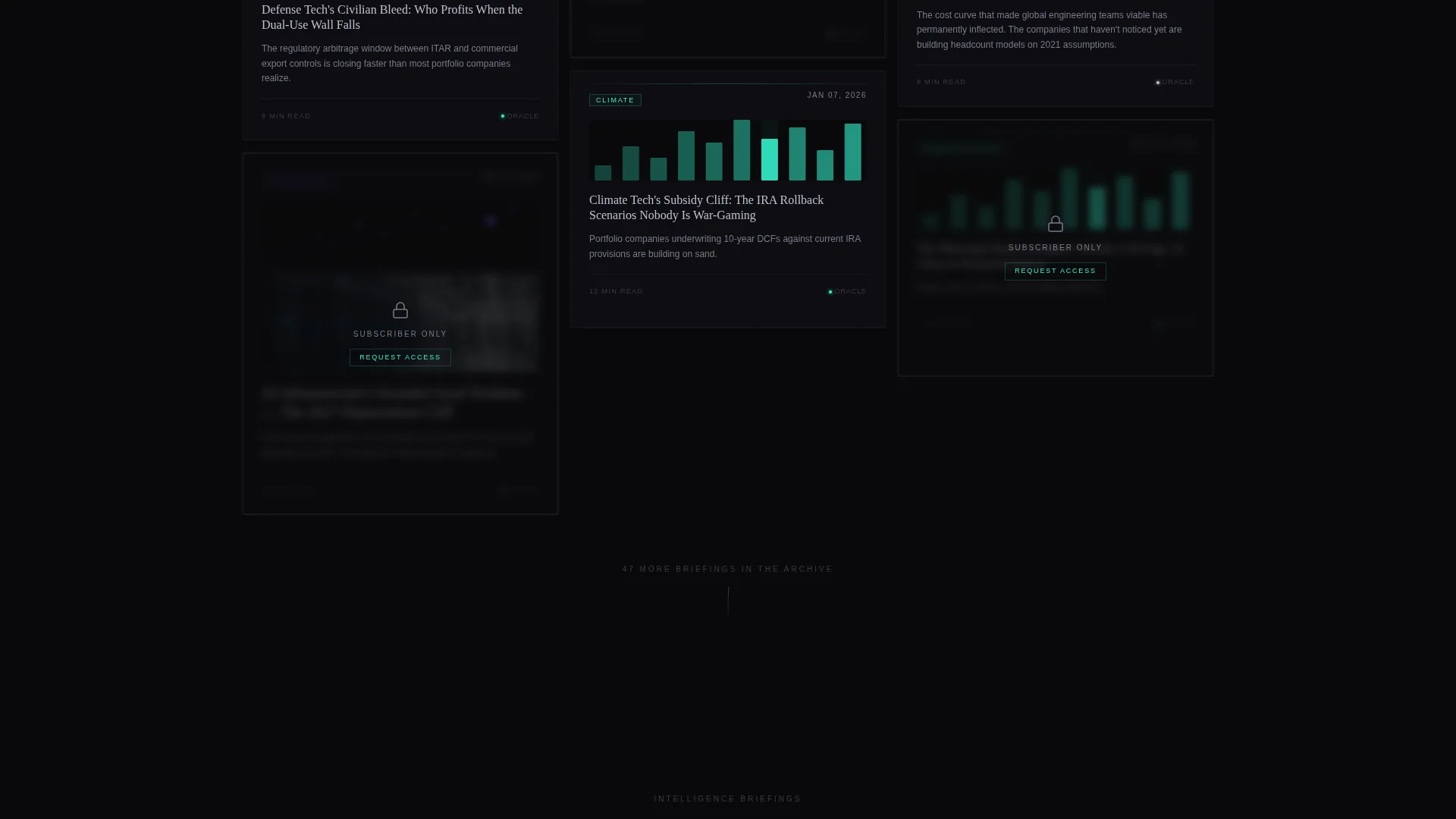 Dark Immersive Analyst Landing Page Template