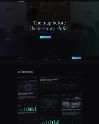 Dark Immersive Analyst Landing Page Template