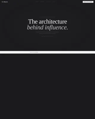 Horizontal Scroll Instagram Influencer Landing Page