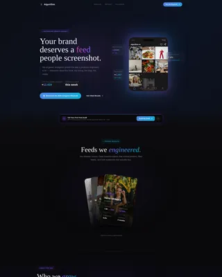 Instagram Marketing Agency Website Template