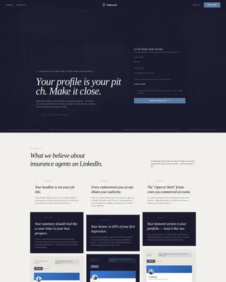 Insurance Agent Profile Professional Website Template