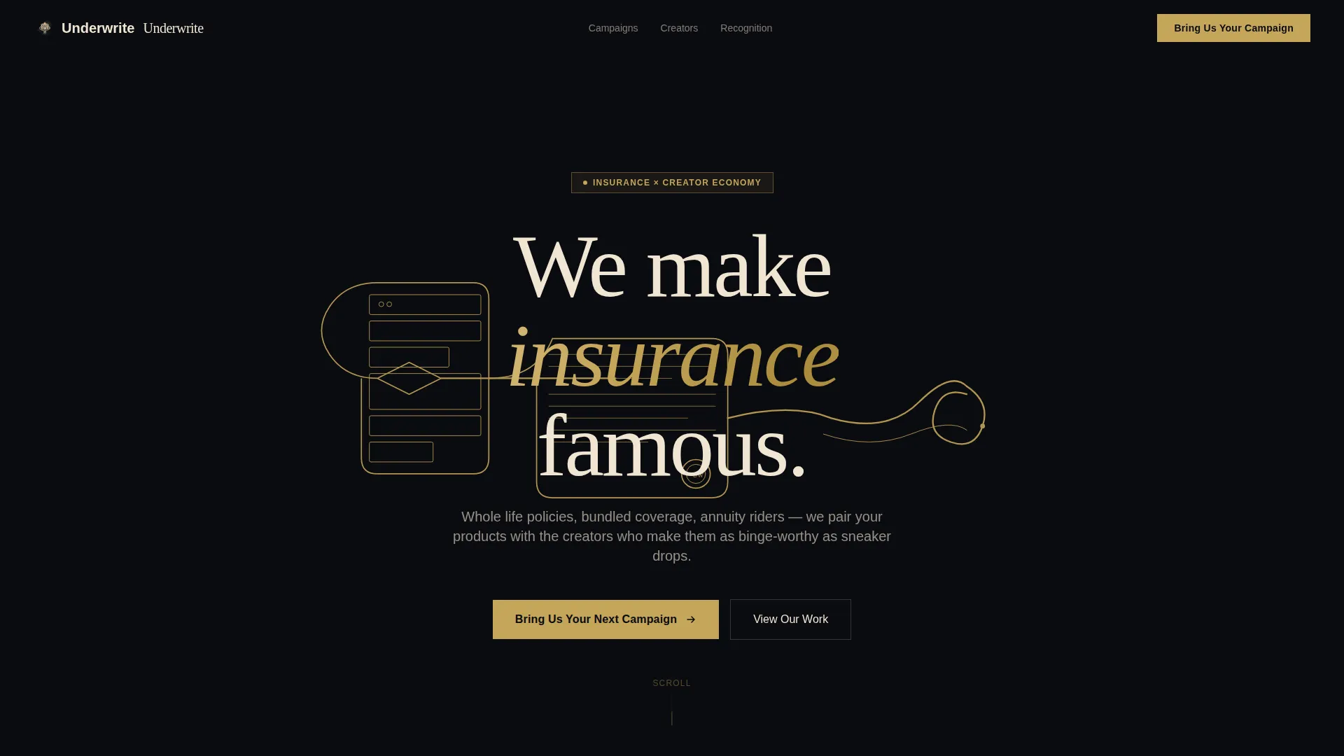 Bold Insurance Agency Landing Page Template