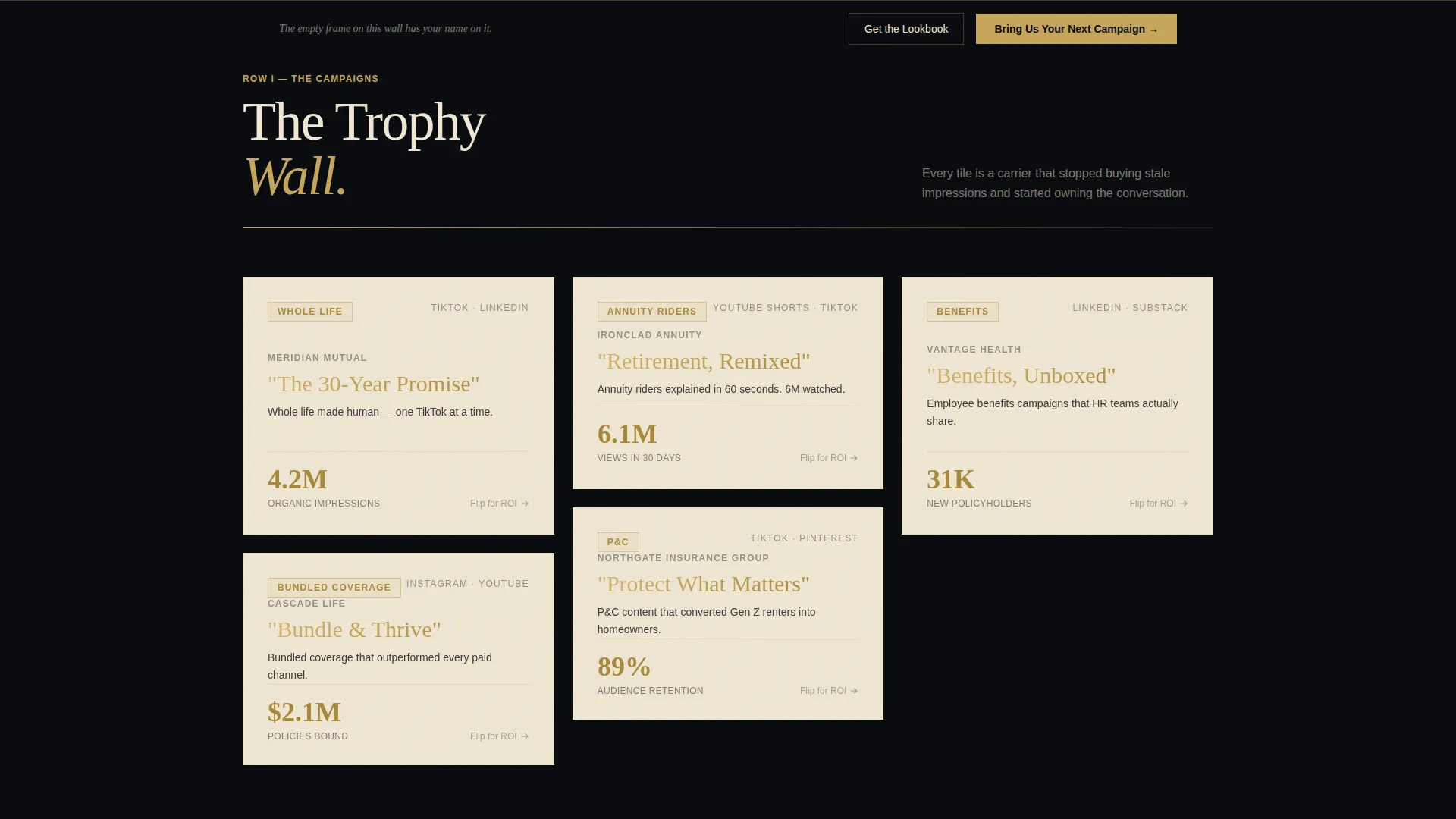 Bold Insurance Agency Landing Page Template