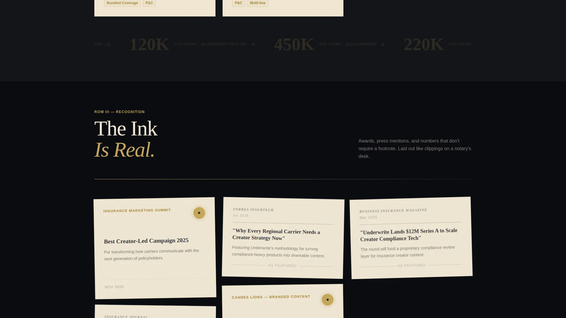 Bold Insurance Agency Landing Page Template