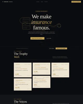 Bold Insurance Agency Landing Page Template