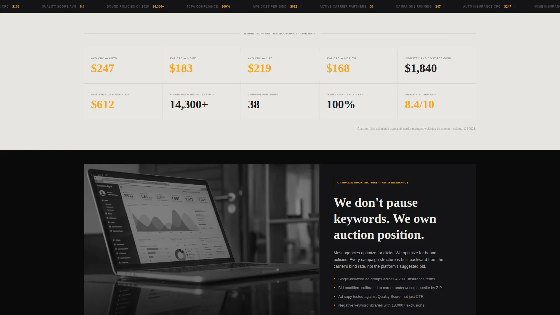 Insurance PPC Agency Landing Page Template