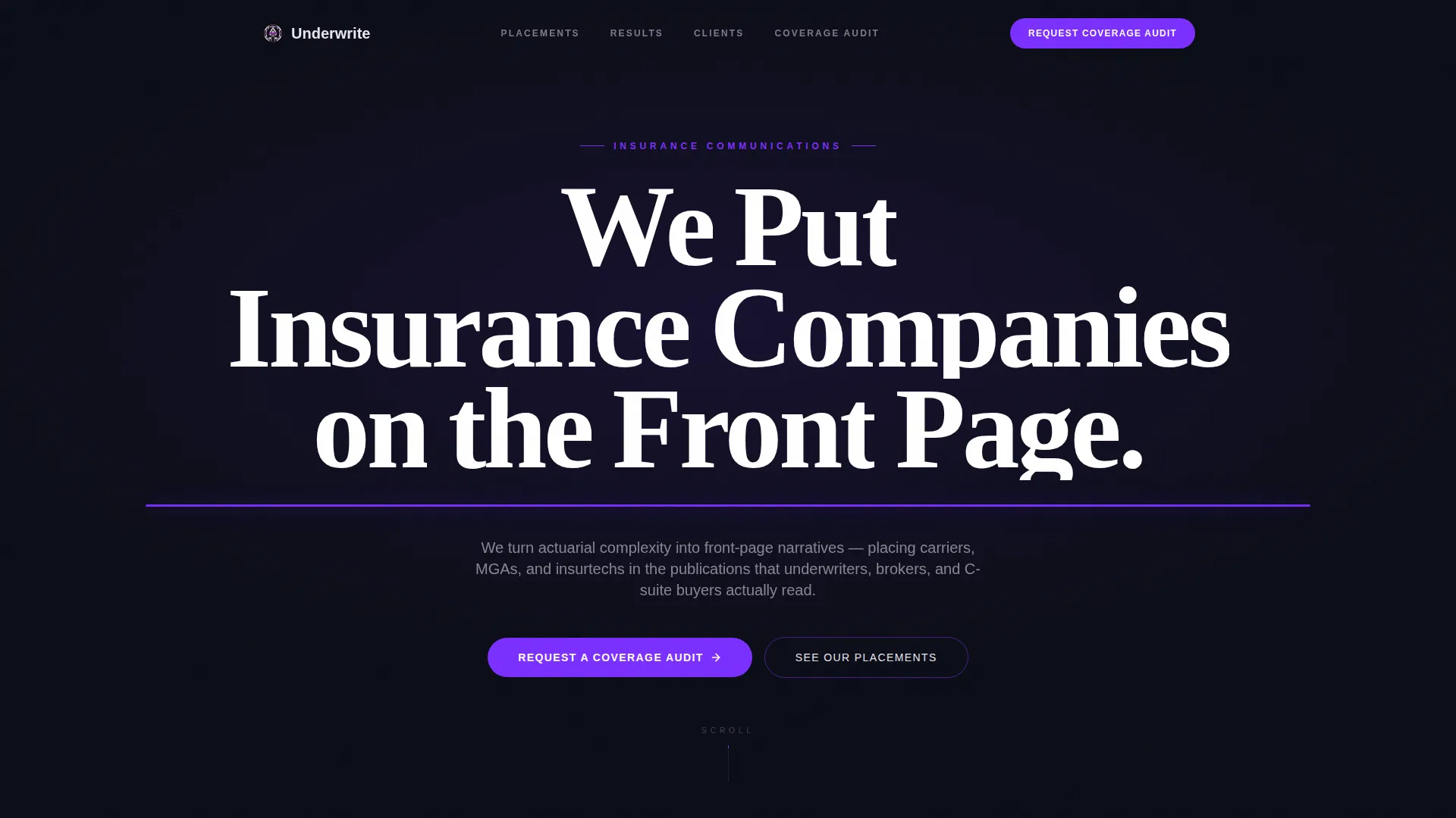 Insurance Marketing & Agency Portfolio Website Template