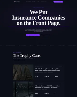 Insurance Marketing & Agency Portfolio Website Template