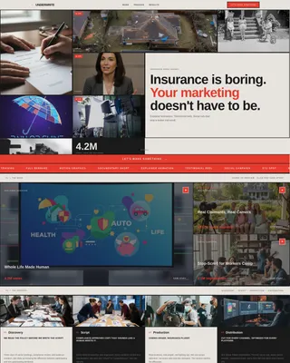 Insurance Video Marketing Agency Landing Page