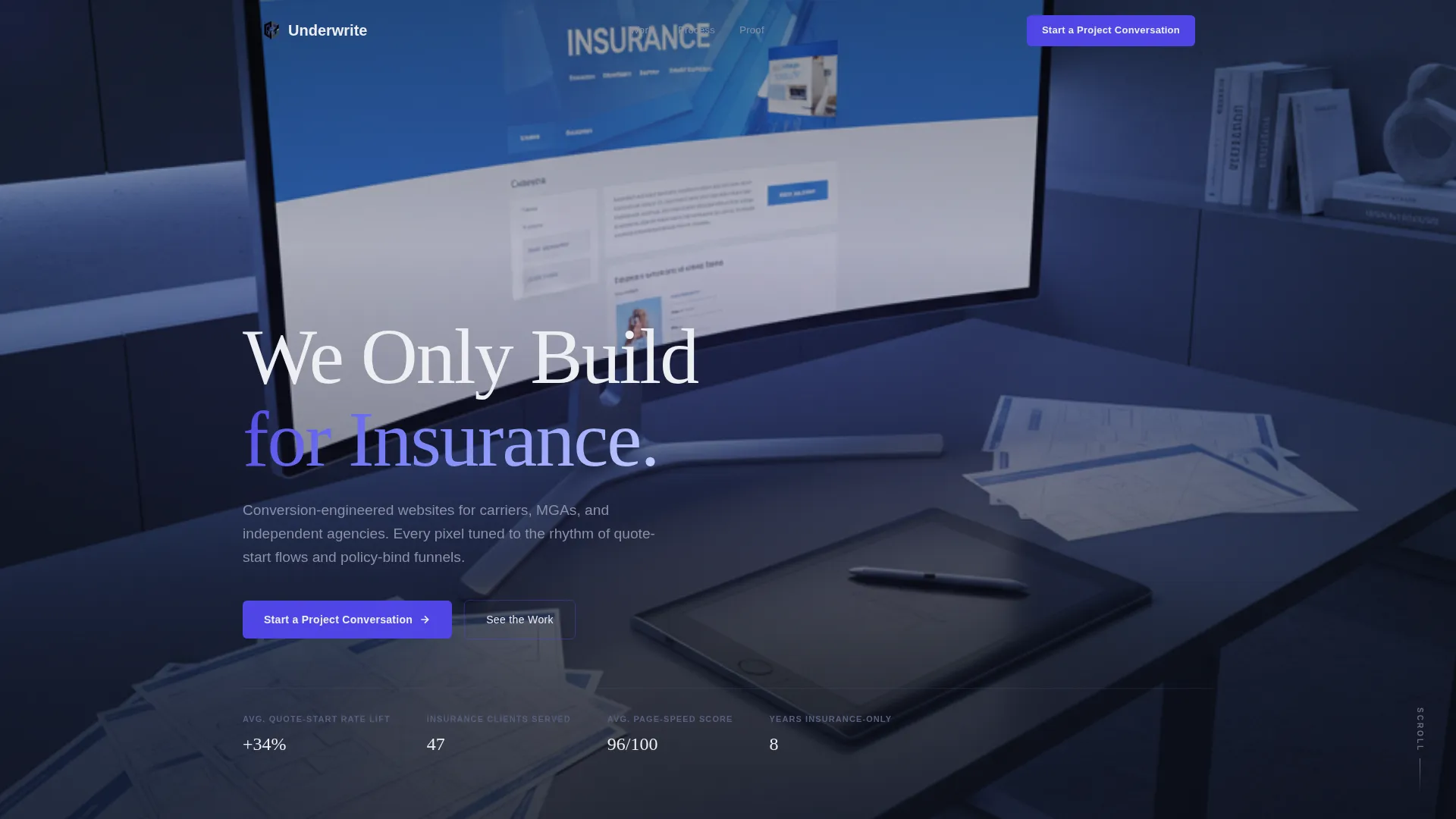 Insurance Agency Landing Page Template
