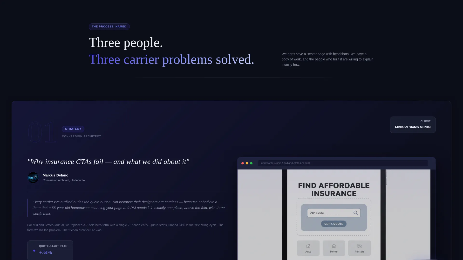 Insurance Agency Landing Page Template