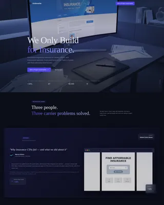 Insurance Agency Landing Page Template
