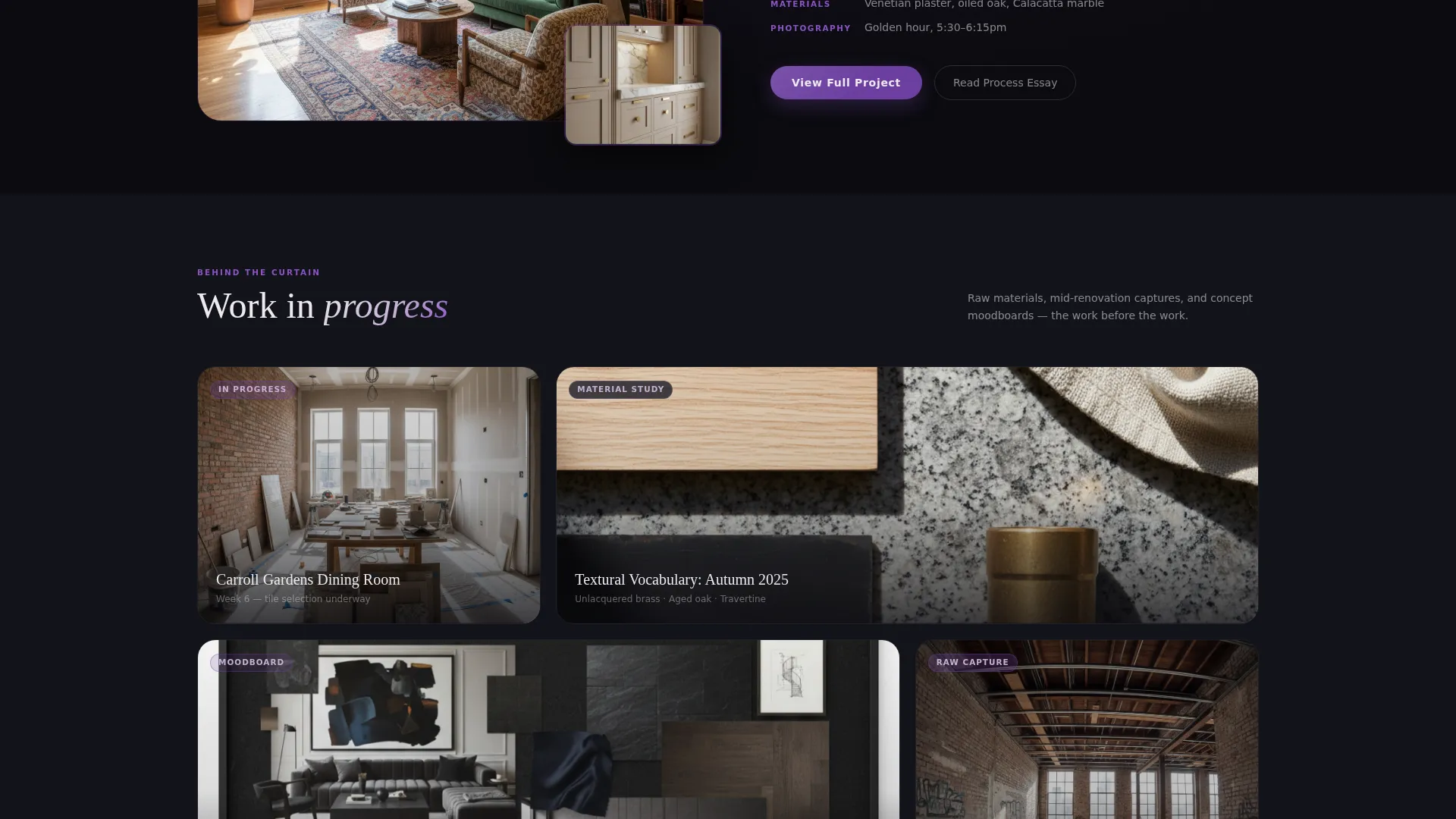 Interior Designer Portfolio Landing Page Template