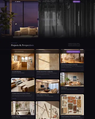 Interior Designer Portfolio Landing Page Template