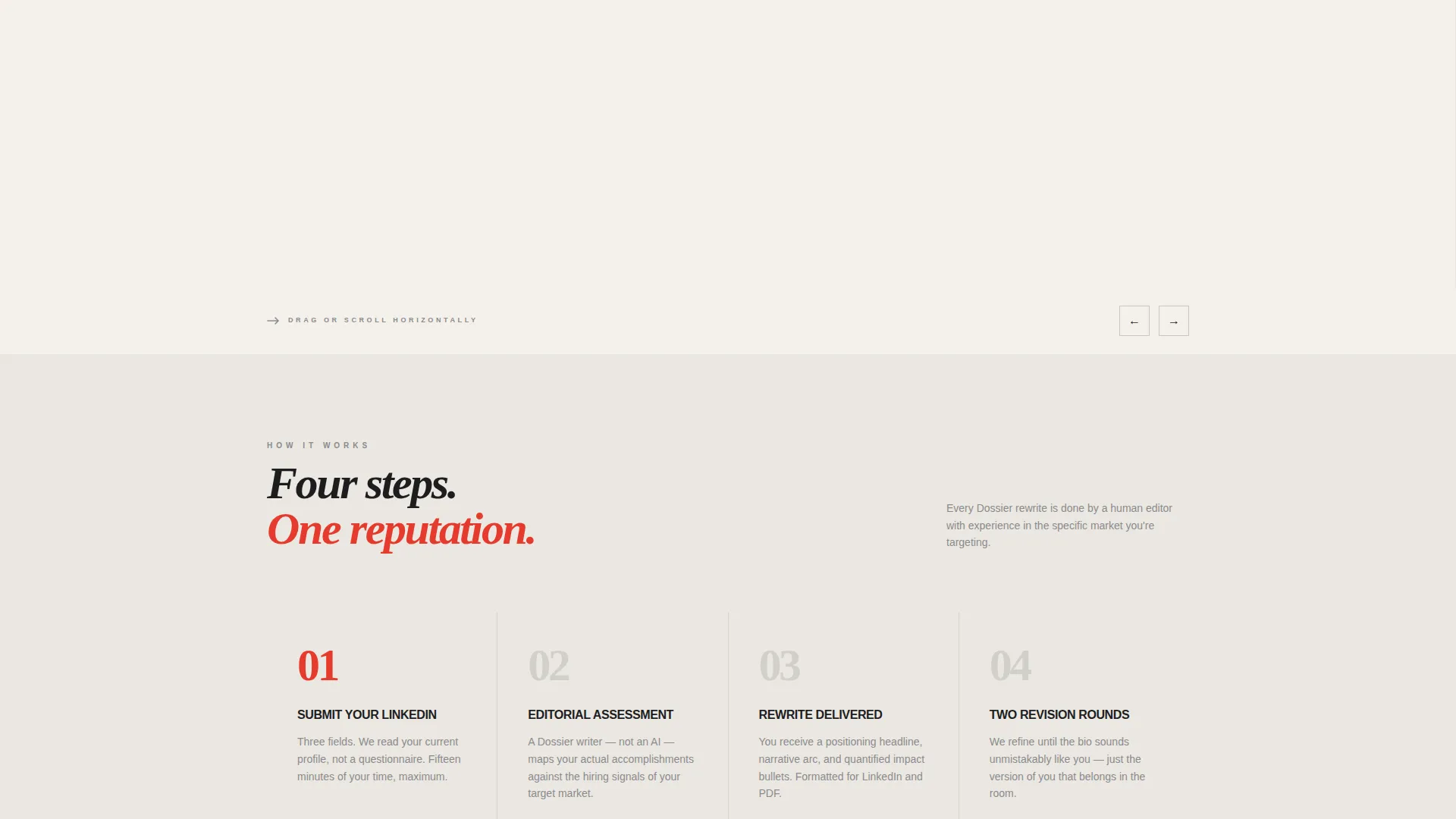Executive Bio Landing Page Template for Global Careers