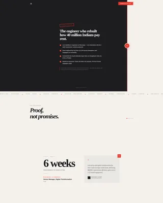 Executive Bio Landing Page Template for Global Careers