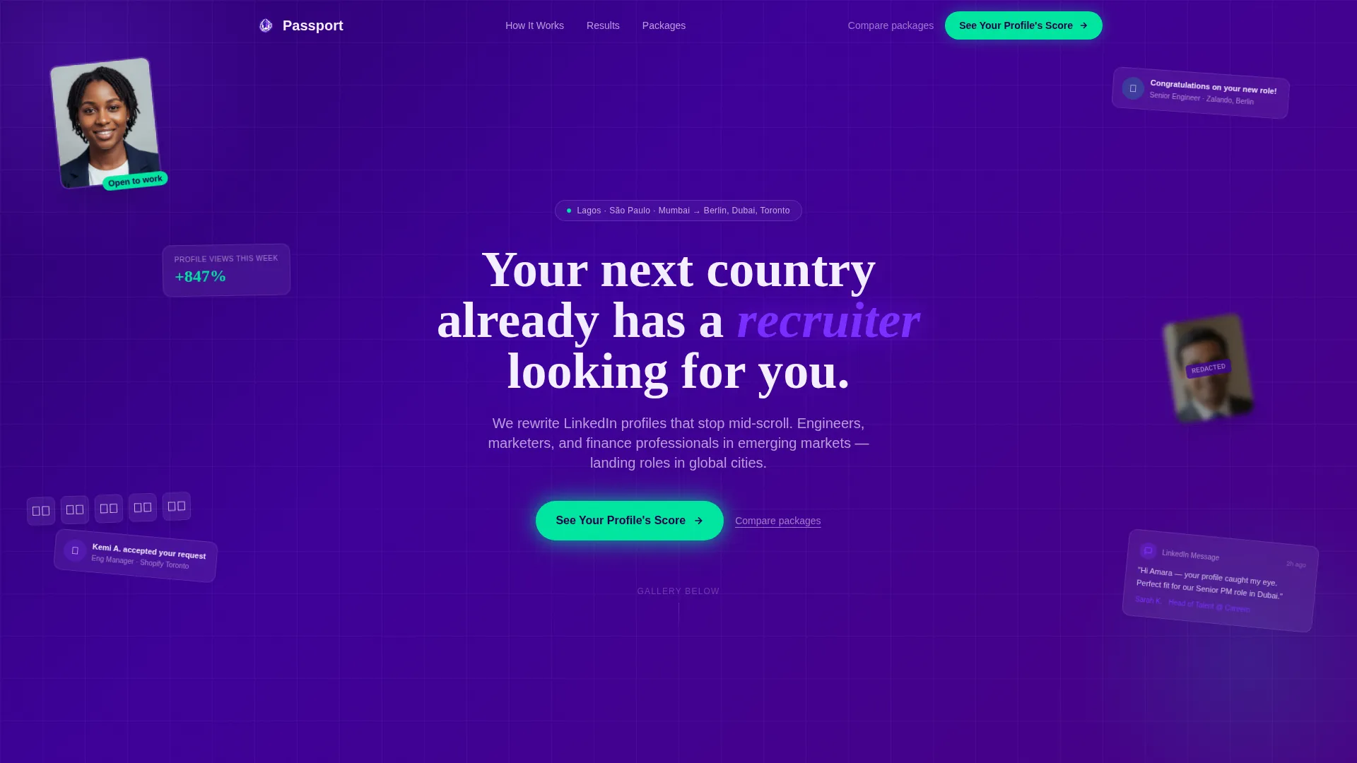LinkedIn Profile Optimization Landing Page Template