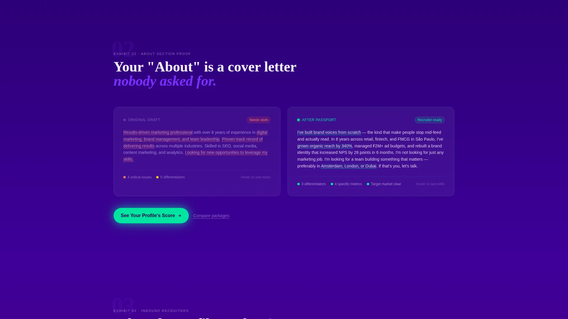 LinkedIn Profile Optimization Landing Page Template