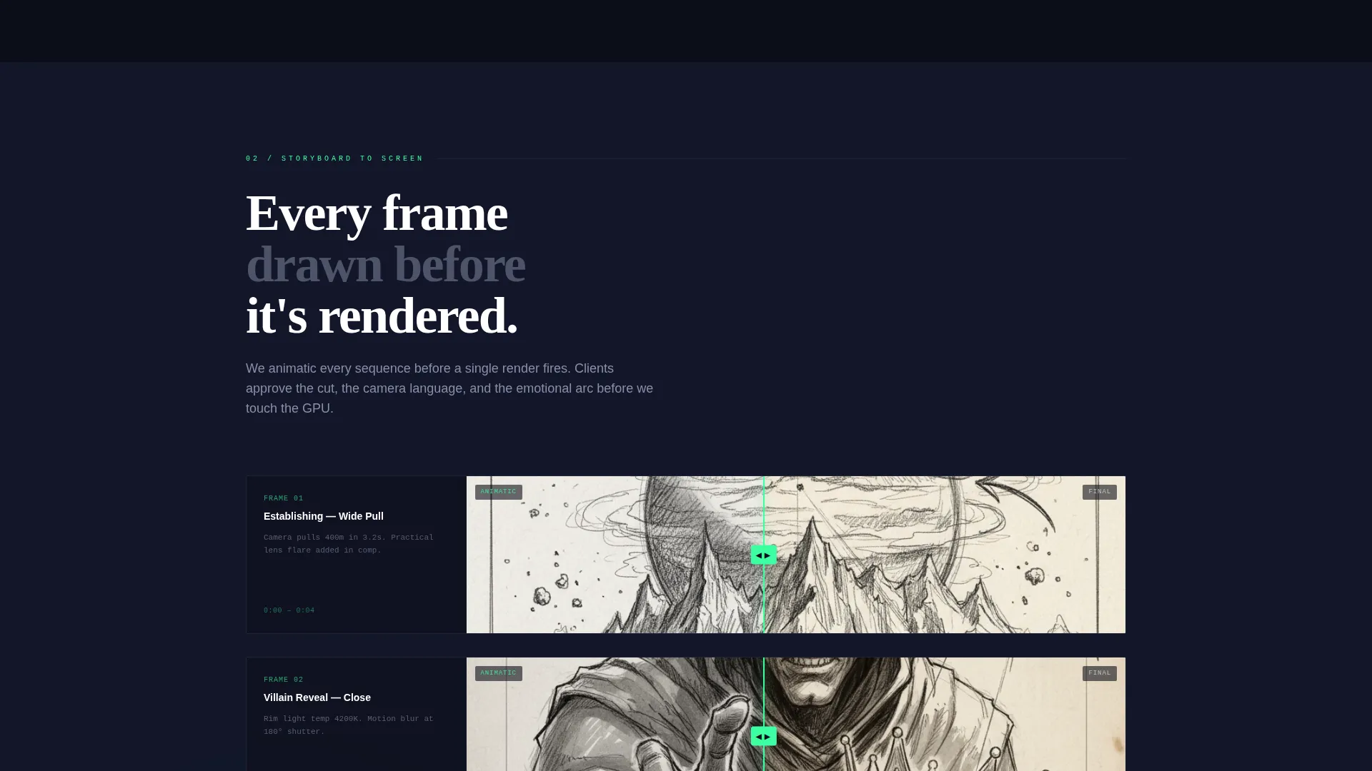 Game Cinematic Studio Event Landing Page Template