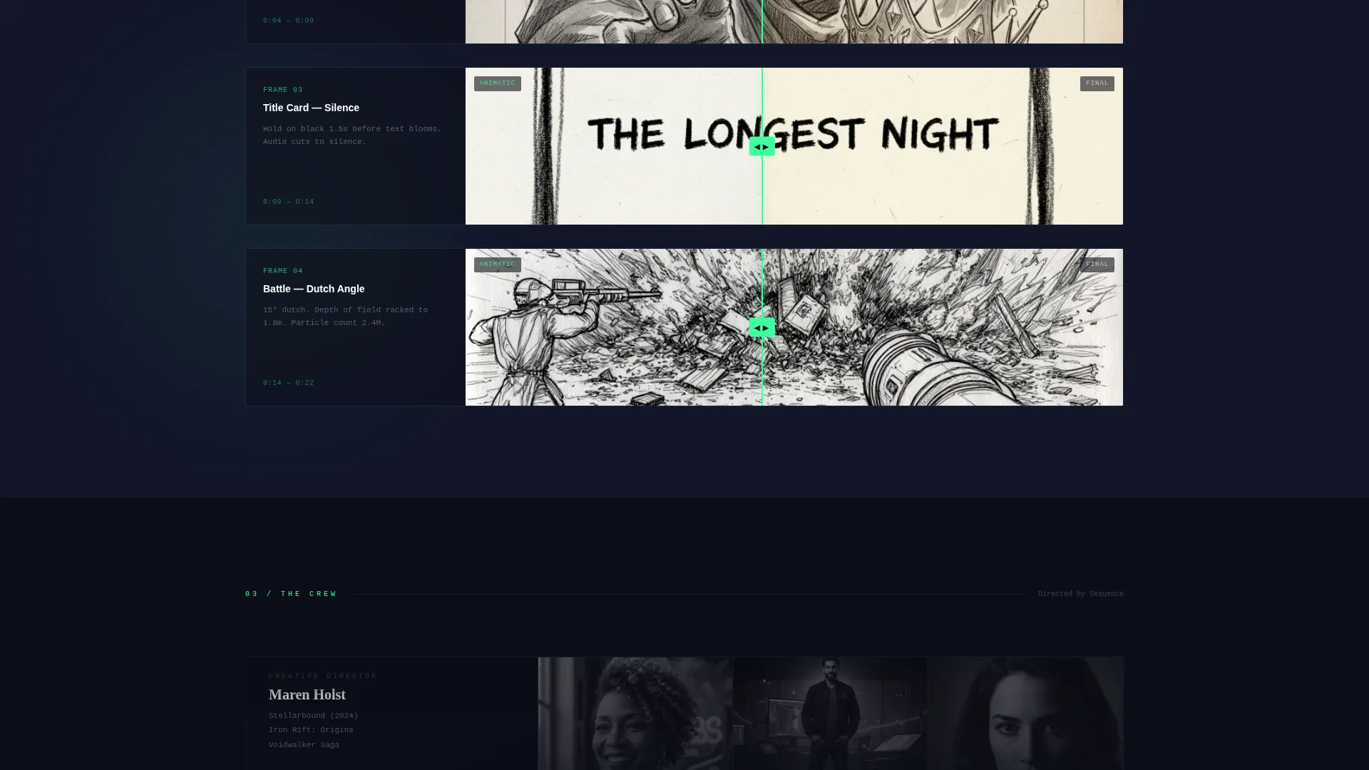 Game Cinematic Studio Event Landing Page Template
