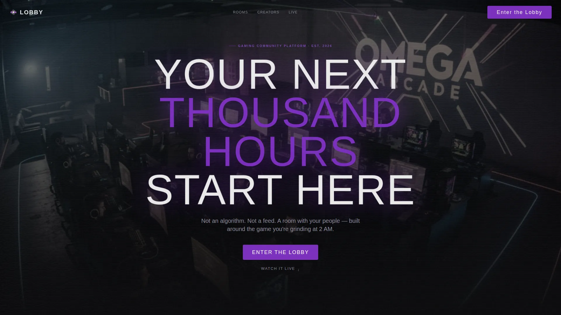 Electric Gaming Community Landing Page Template