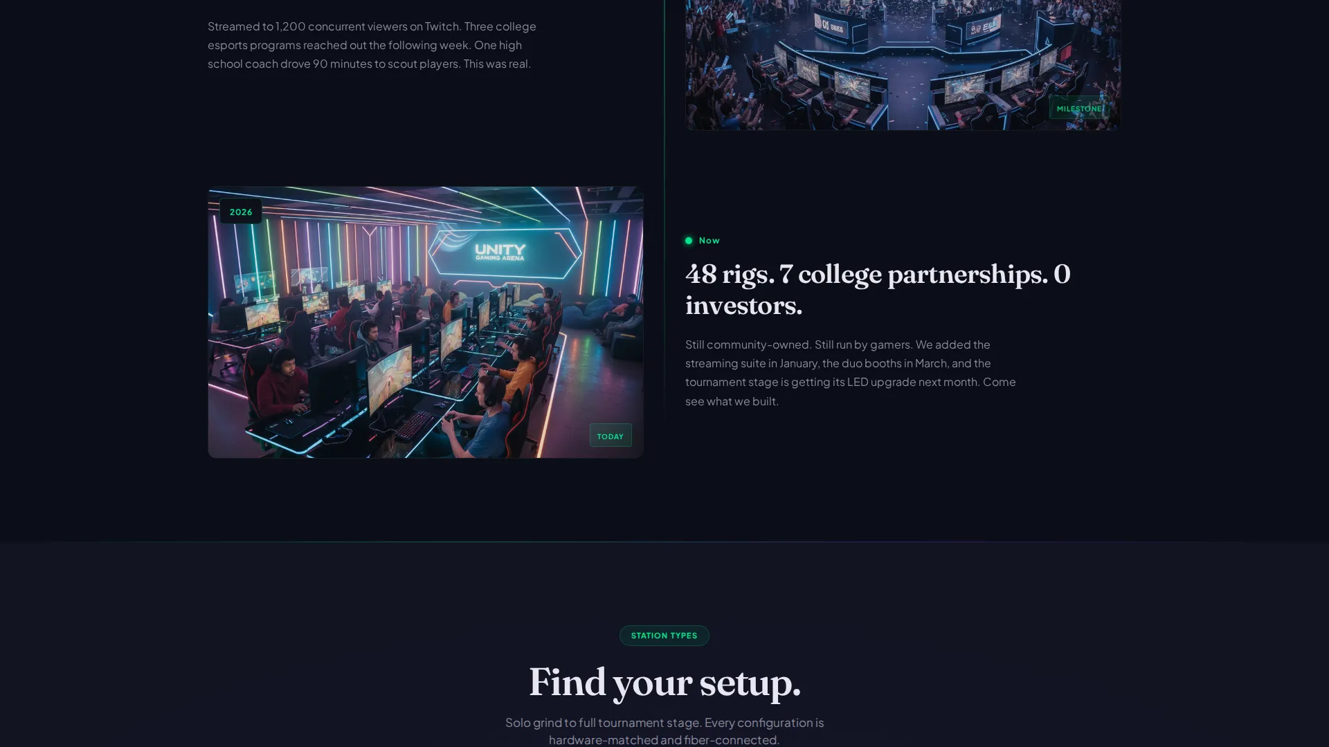 Gaming Lounge Landing Page Template | Futuristic Neon