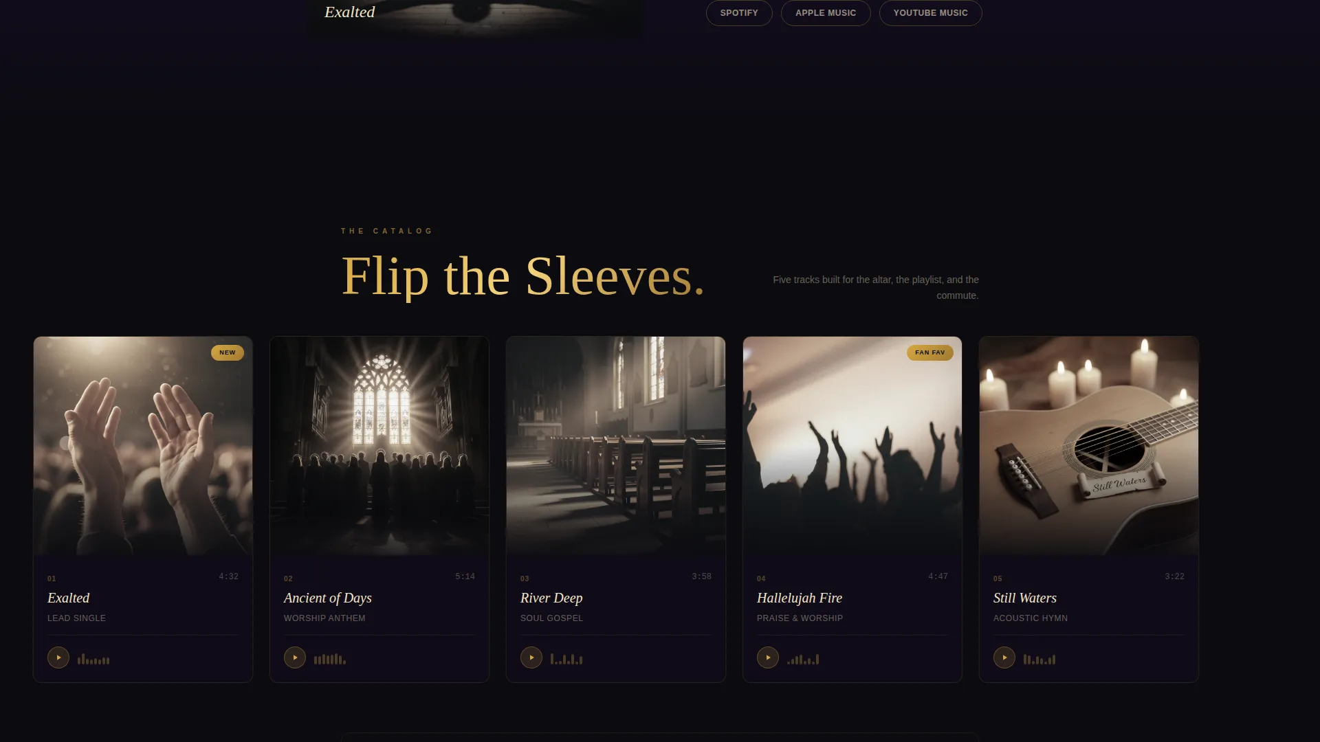 Musician & Band Professional Website Template