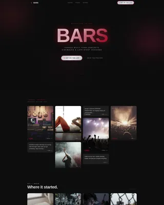 Hip-Hop Artist Waitlist Landing Page Template
