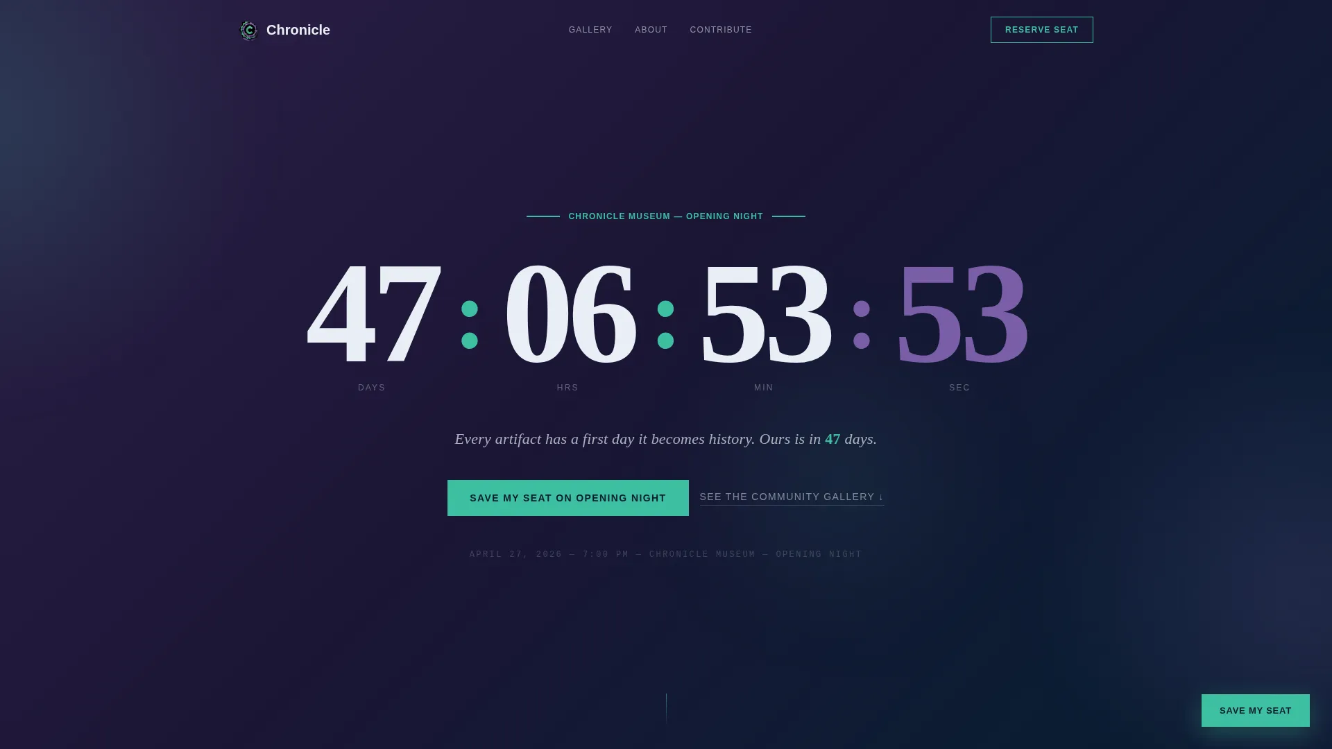 Museum & Cultural Institution Pre-Launch Website Template