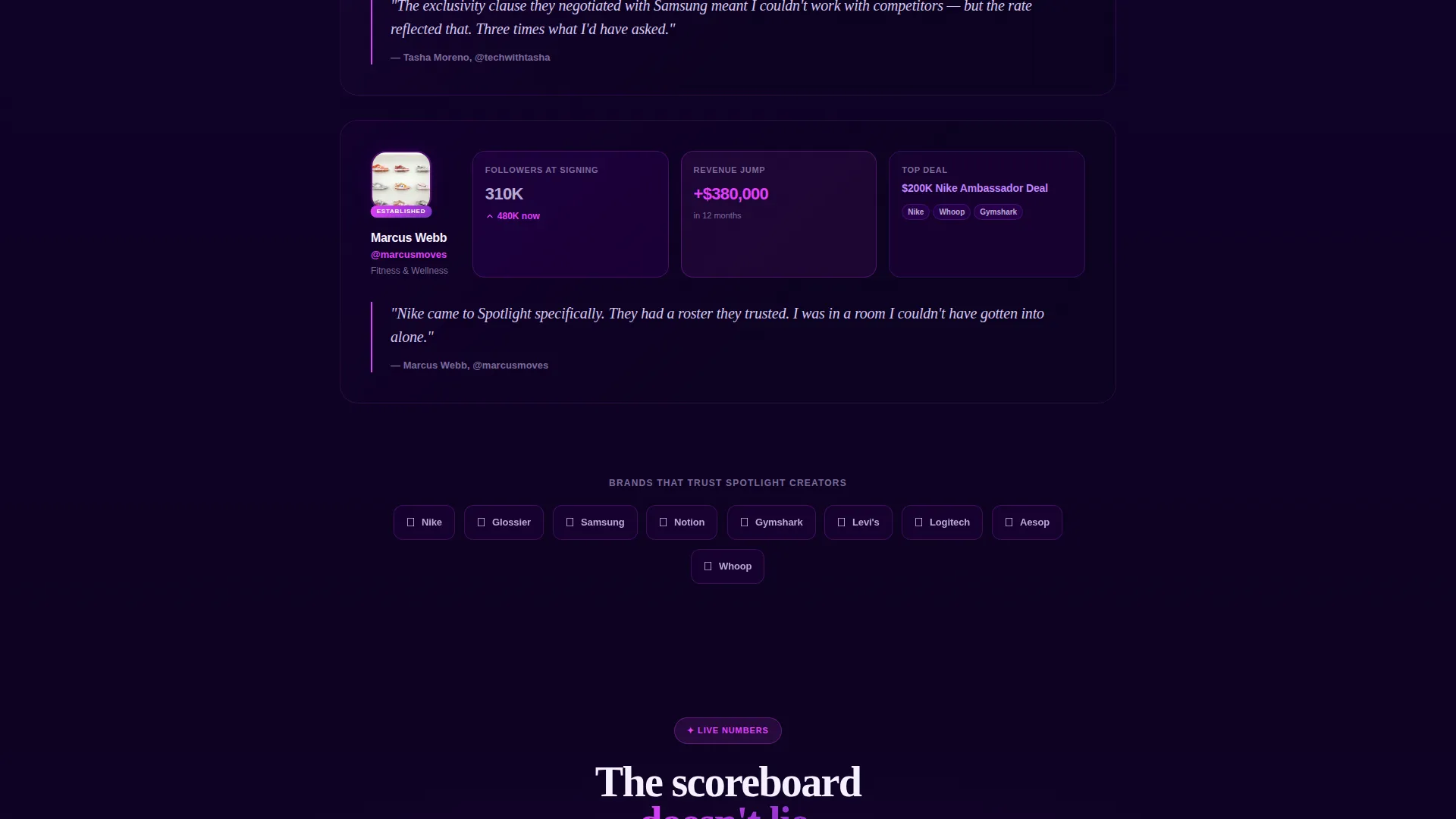 Talent & Artist Management Professional Website Template