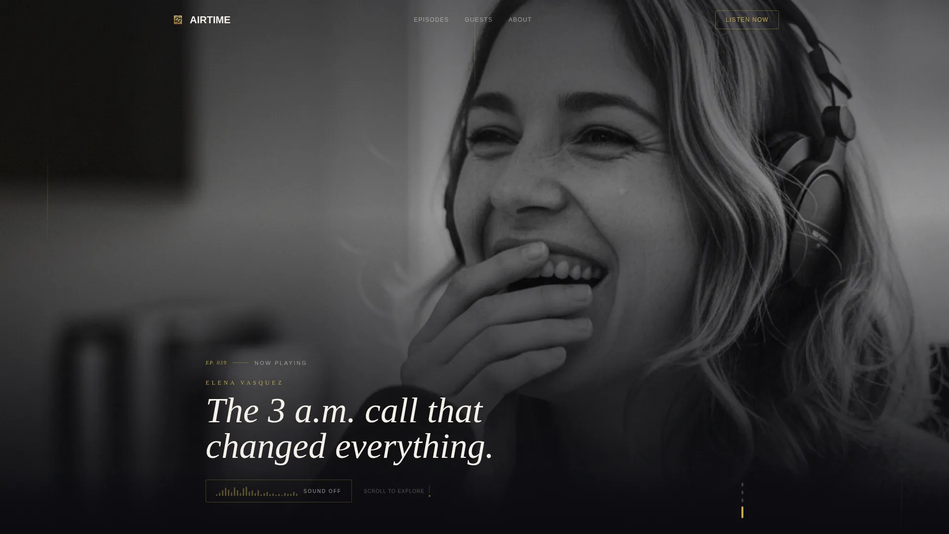 Editorial Talk Podcast Landing Page Template