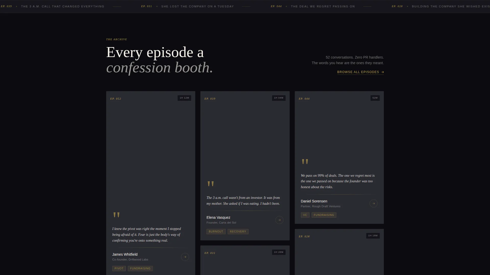 Editorial Talk Podcast Landing Page Template