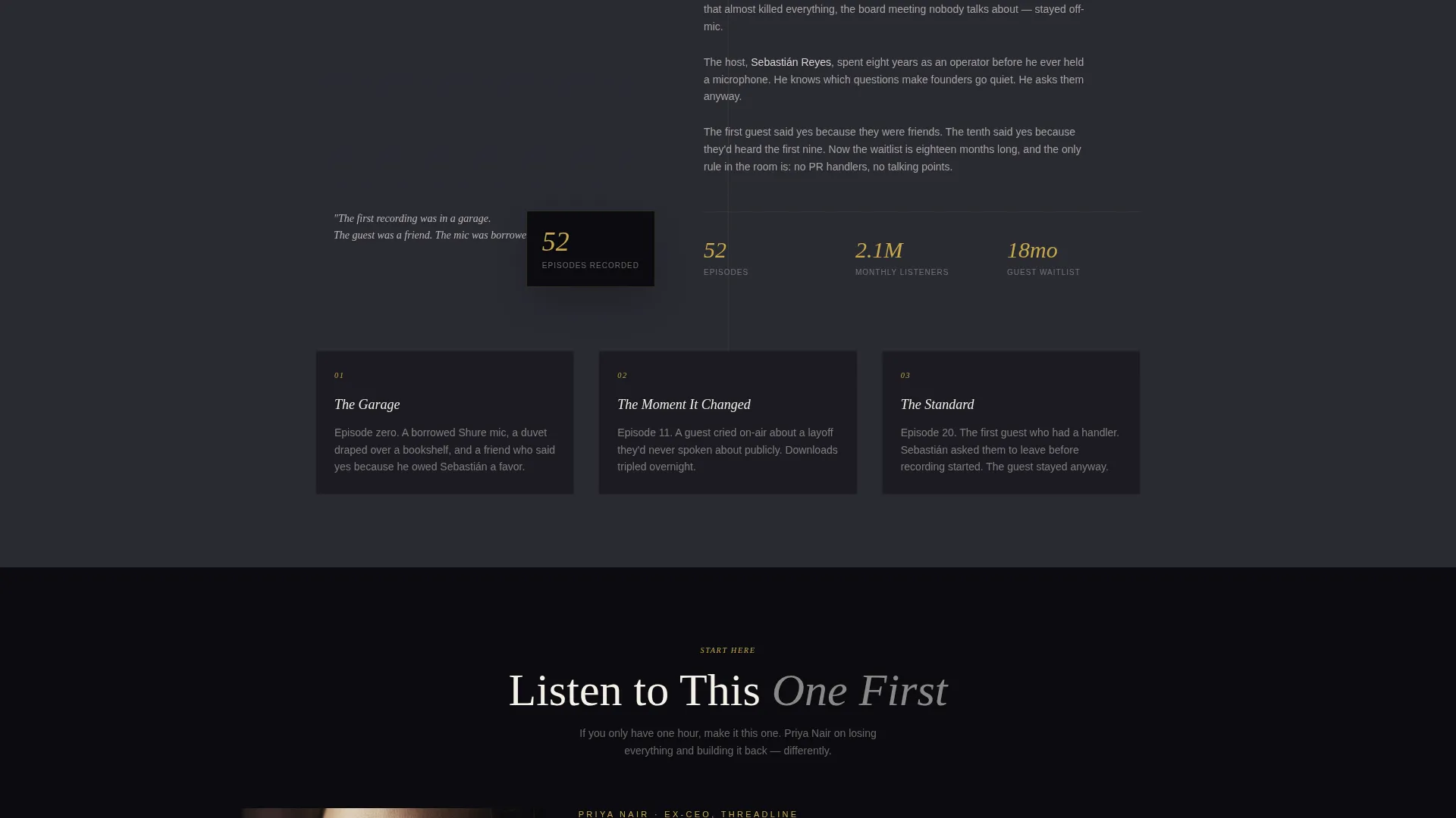 Editorial Talk Podcast Landing Page Template