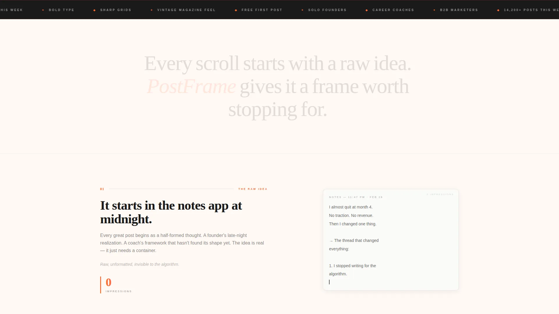 Bold LinkedIn Post Landing Page Template