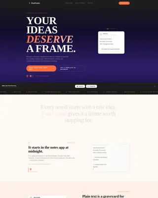 Bold LinkedIn Post Landing Page Template