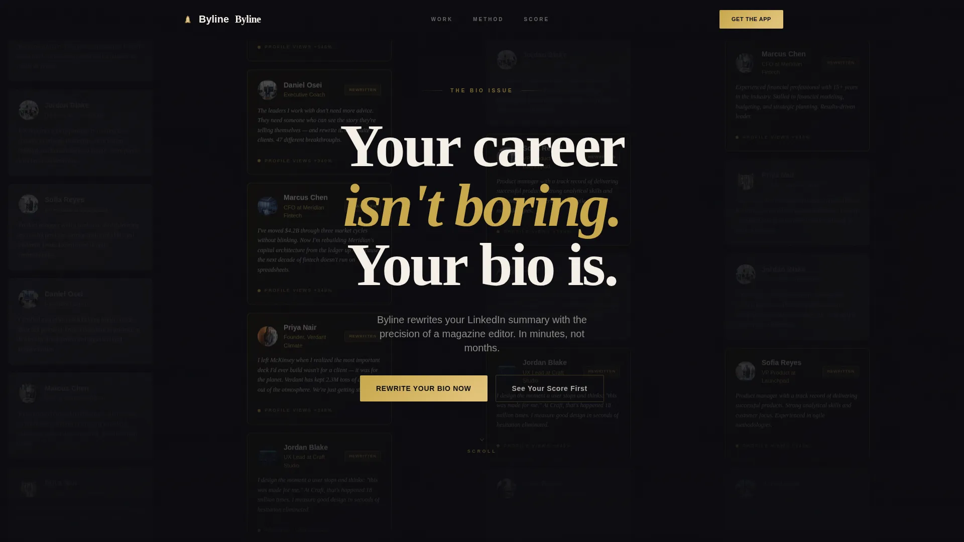 Magnetic LinkedIn Bio Landing Page Template