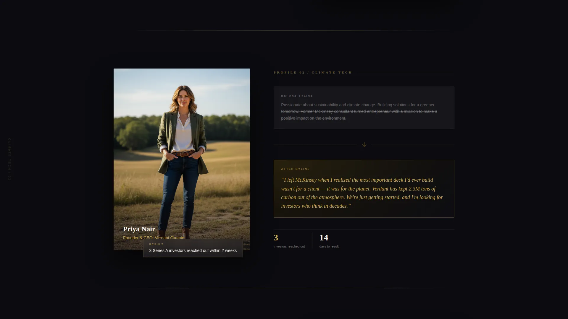 Magnetic LinkedIn Bio Landing Page Template