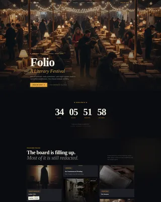 Publishing & Book Industry Booking Website Template