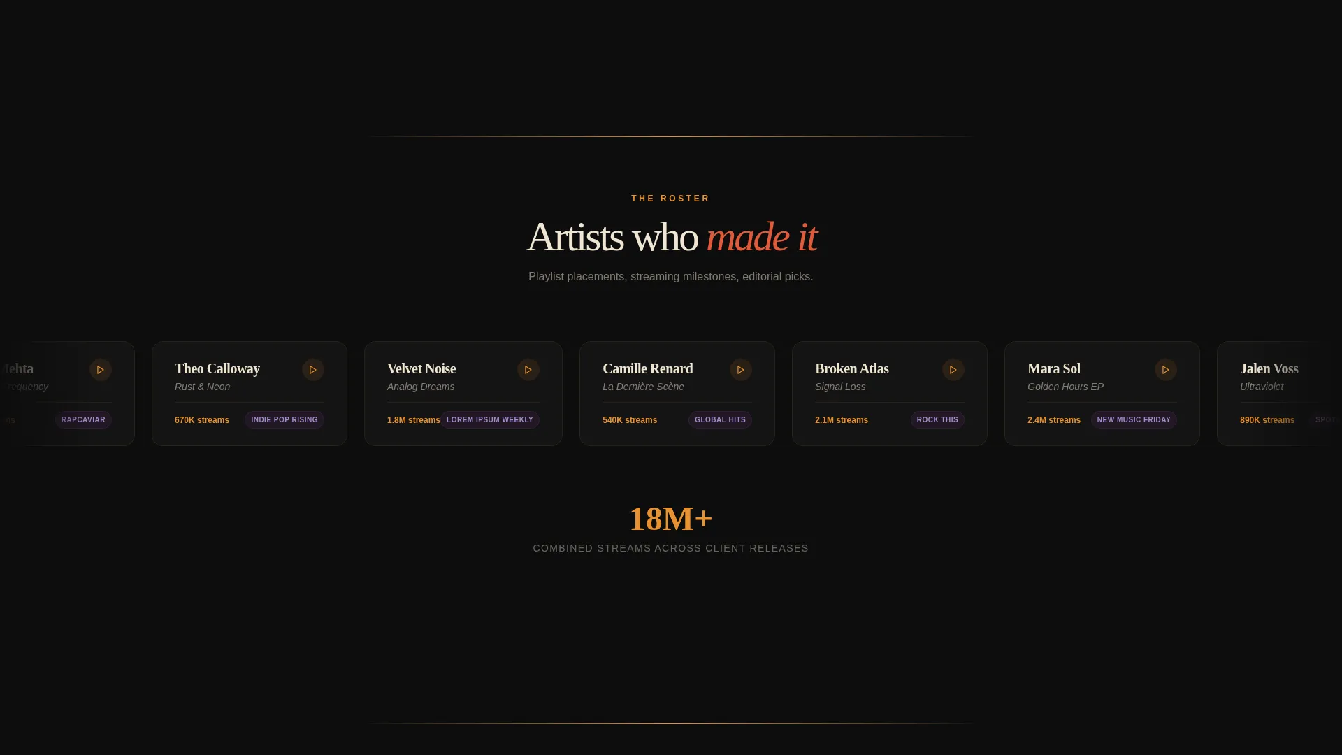 Mixing & Mastering Engineer Landing Page Template
