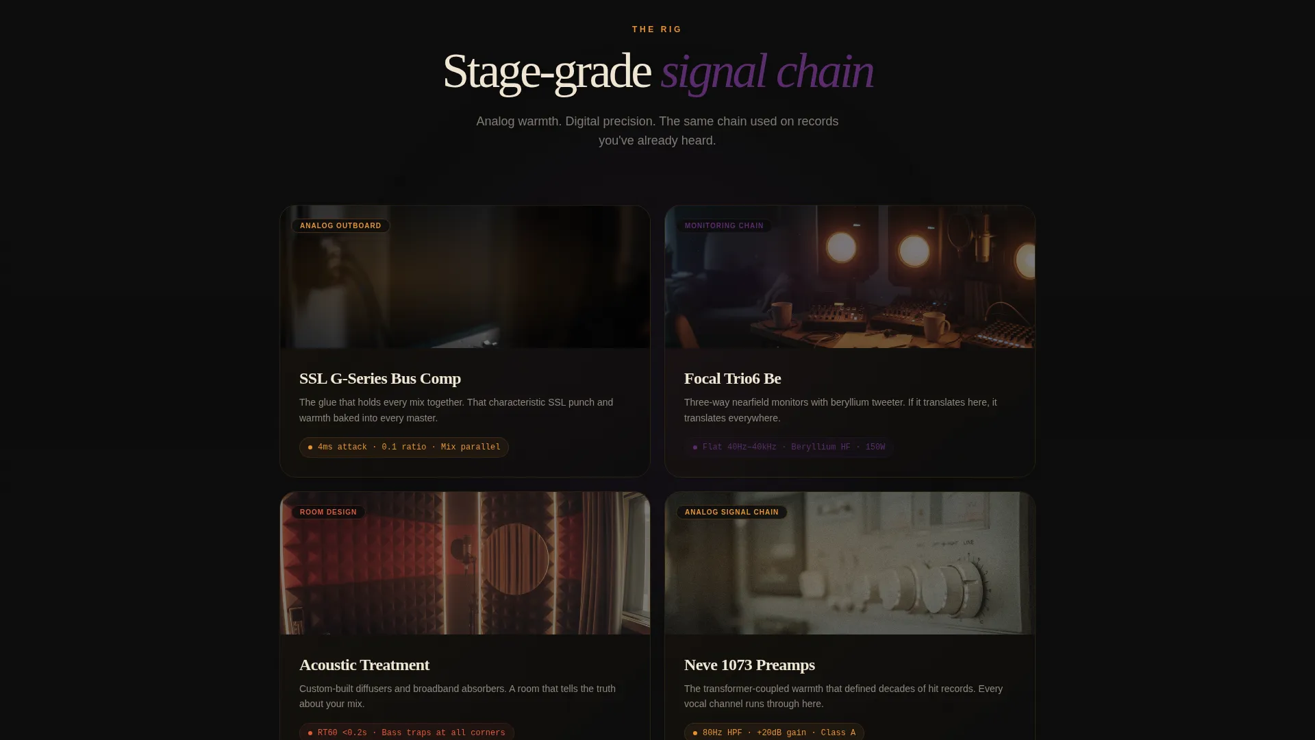 Mixing & Mastering Engineer Landing Page Template
