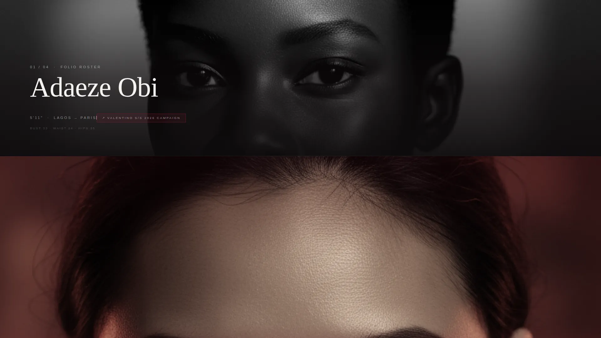 Model Management Agency Landing Page Template