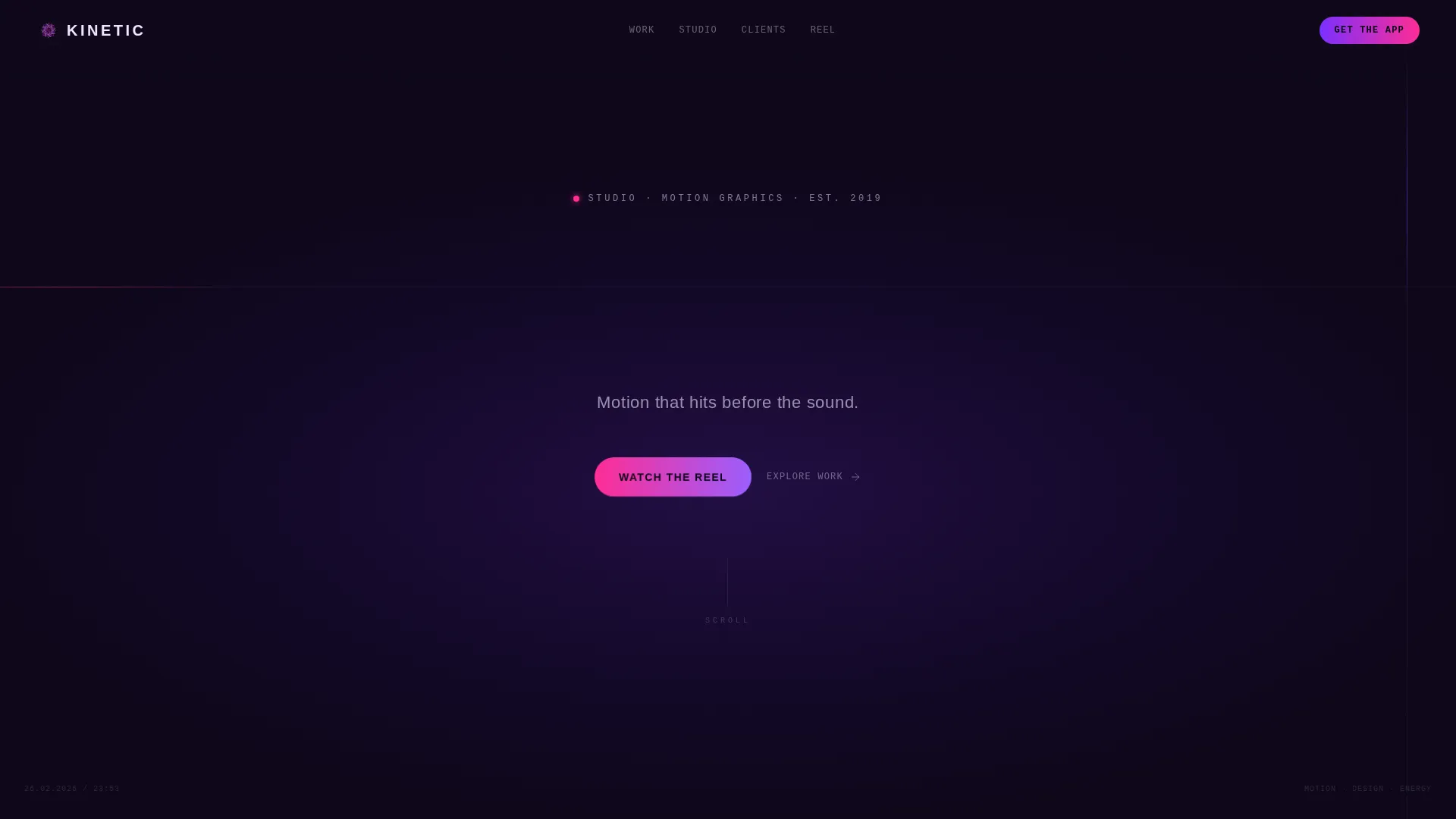 Animation & VFX Studio Professional Website Template