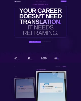 International Resume & CV Landing Page Template