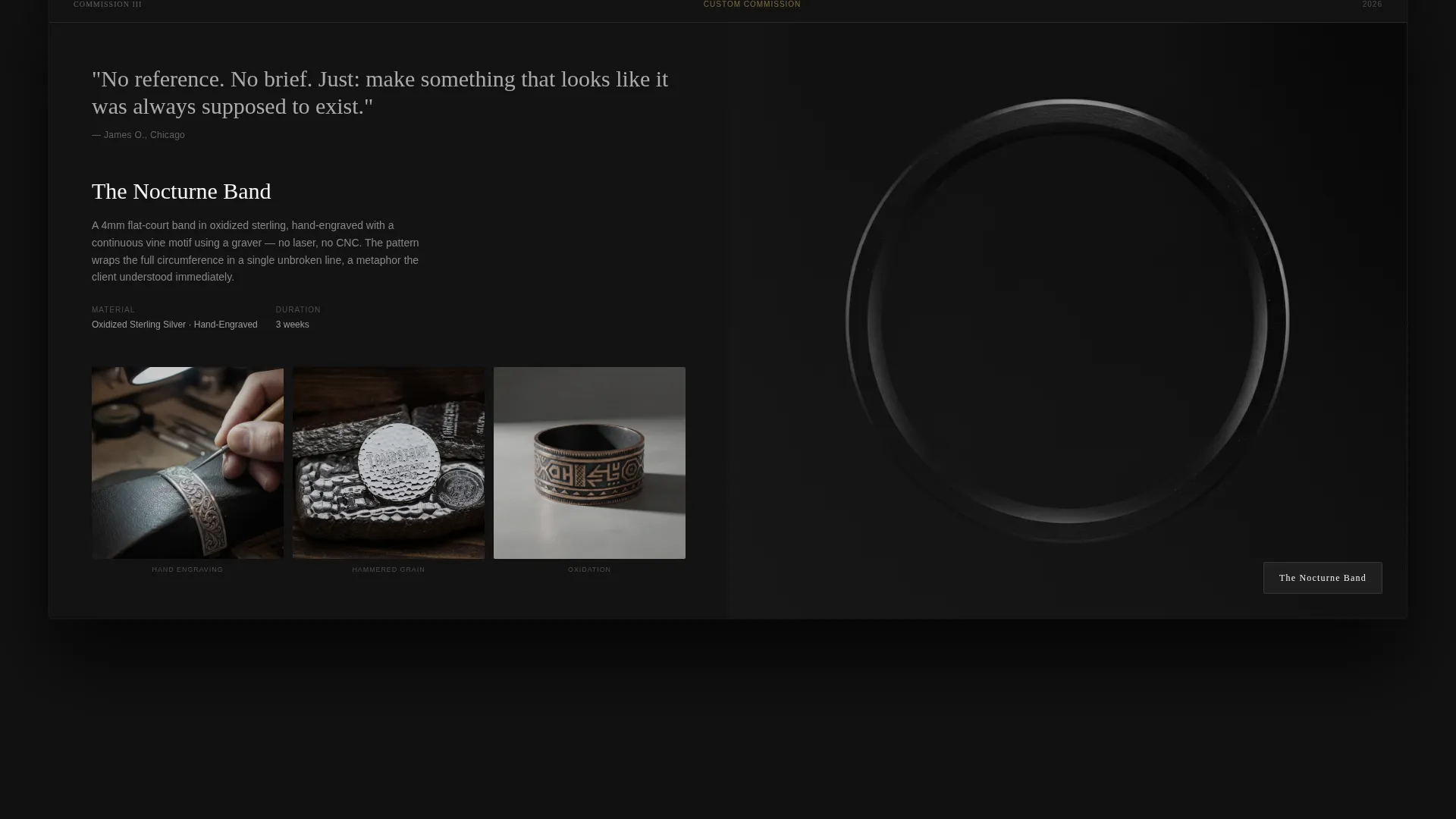Gleaming Jeweler Portfolio Landing Page Template