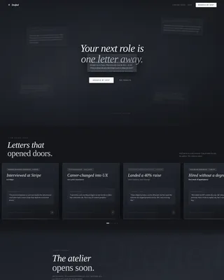 Cover Letter Landing Page Template | Waitlist