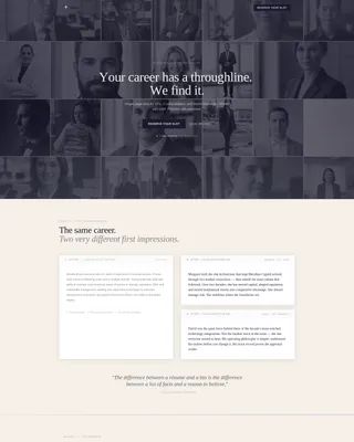 Executive Bio Writing Service Landing Page Template