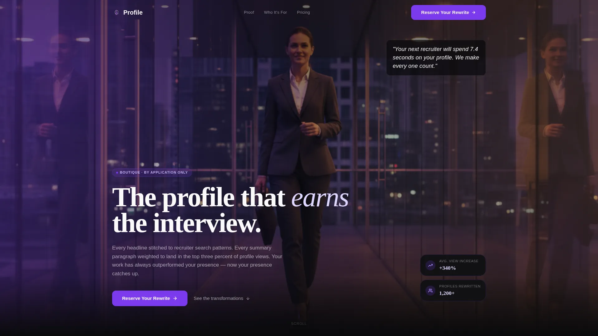 Elite LinkedIn Landing Page Template