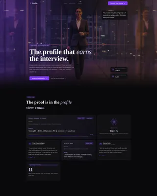Elite LinkedIn Landing Page Template