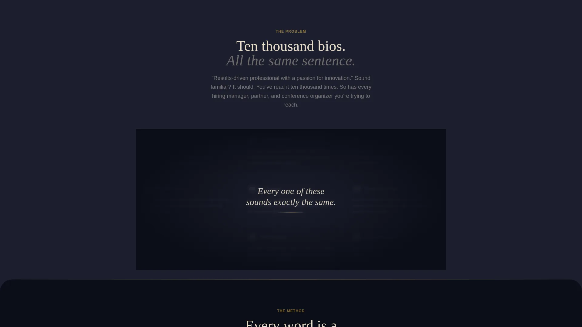 Magnetic Bio Landing Page Template for Job Seekers